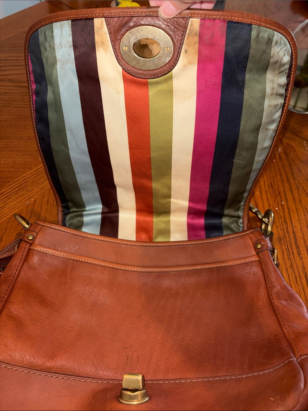 Coach 65th Anniversary Legacy Ali Flap Shoulder Bag Whiskey Vachetta 11134 - Picture 3 of 9